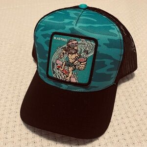 Mountain Dew Baja Blast Rare Trucker Hat Multicolor Adjustable Snapback NWT